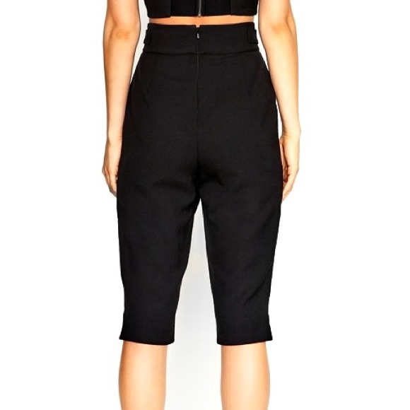 NEW ALICE MCCALL BLACK HIGH WAISTED CROPPED PANTS - Picture 6 of 8